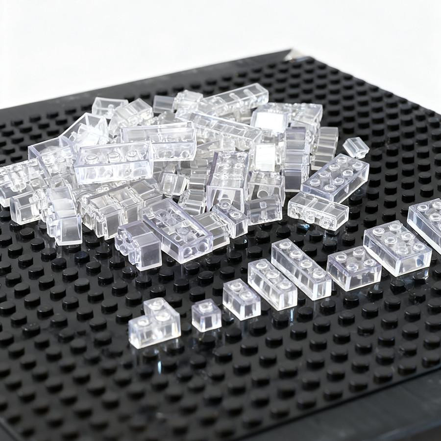 Yiran toy Kompakte Partikelmischung Steine Transparent Klar 55-teiliges Set - Bild 2
