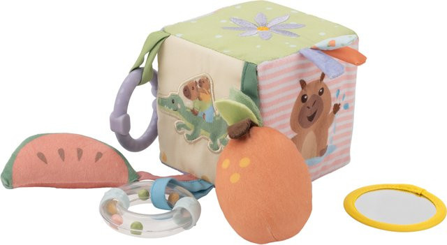 LUPILU Baby Plüsch-Spielzeug Activity Würfel mehrfarbig ab 0 Jahren - Bild 1