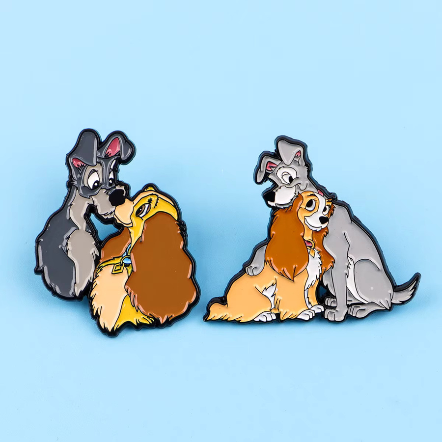 Disney Anstecknadel, Cartoon-Hund-Motiv, Emaille, Bunt, Damen - Bild 2