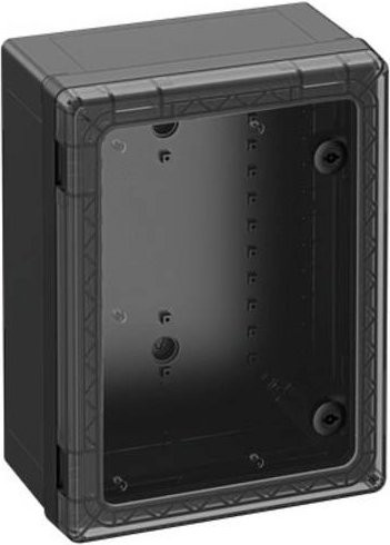 Spelsberg GEOS-S 3040-18-to/sw Schaltschrank aus Polycarbonat in Schwarz und Transparent, B/T/H: 40 x 30 x 18 cm - Bild 1