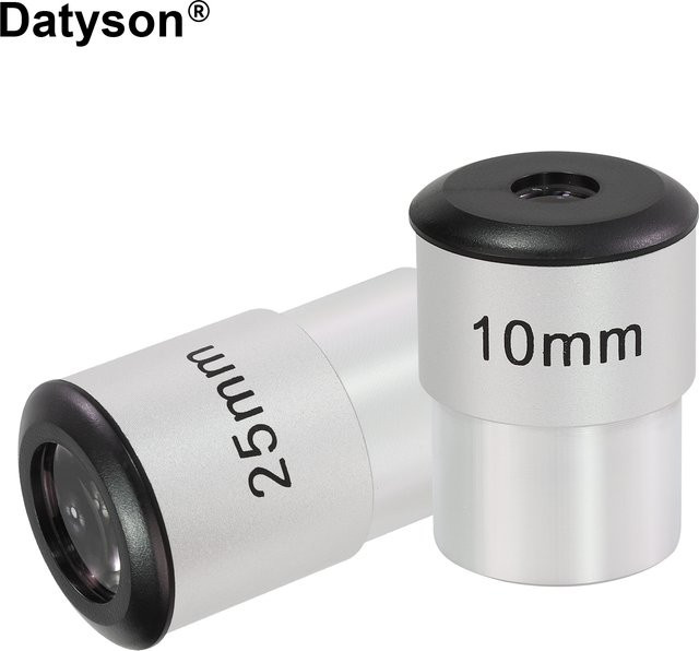 Datyson Teleskopokular-Set in Silber, 10 mm und 25 mm, 1,25 Zoll, mehrfach beschichtet mit M28,6 x 0,6 mm Filtergewinde für die HD-Astronomiebeobachtung - Bild 1
