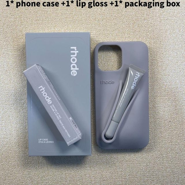 Rhode Silikon Handyhülle für iPhone 14 Plus in Grau mit stoßfesten Eigenschaften - Bild 1