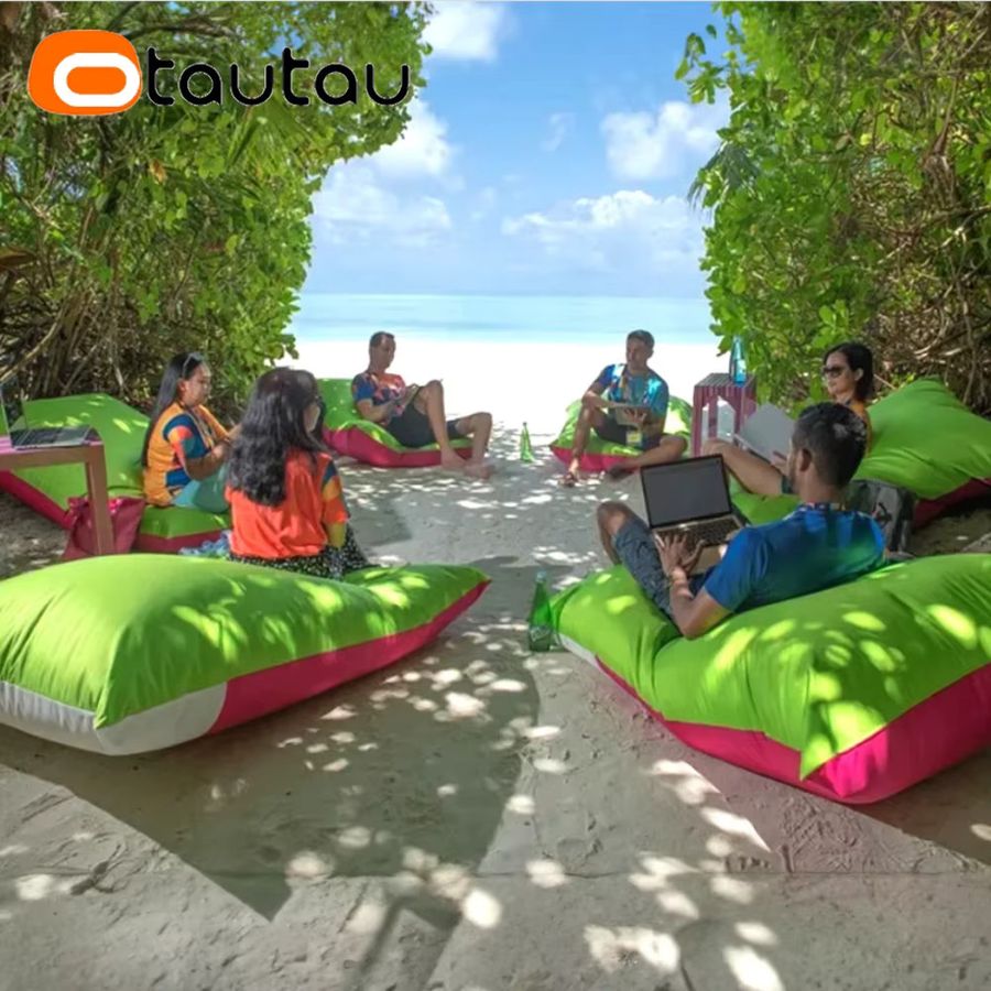 OTAUTAU Outdoor-Sitzsackbezug DD211 in Lemon-Rose für Schwimmbecken, Strand und Veranstaltungen (ohne Füllung) - Bild 2