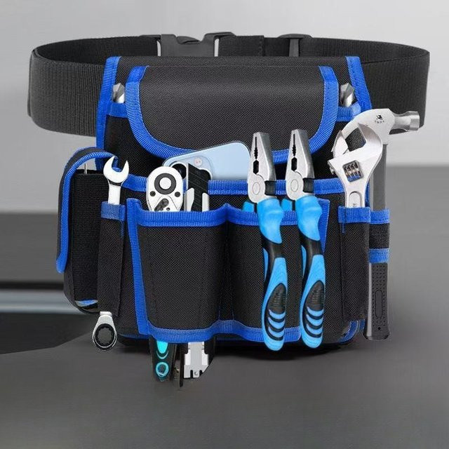 Molfmy Multifunktionale Werkzeugtasche aus Oxford-Stoff für Elektriker und Holzbearbeitung - Bild 1
