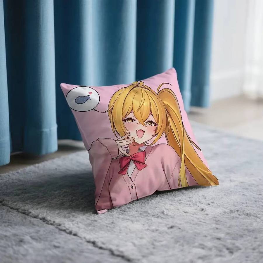 Beast Kingdom A-Akita Neru Kawaii Kissenbezug aus Plüsch in Pink, quadratisch, B/B/H: 40 x 40 x 40 cm - Bild 3