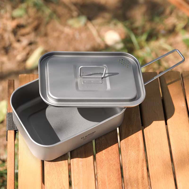Tiartisan Titan einlagige Lunchbox aus Edelstahl in Silber für Outdoor und Camping - Bild 3