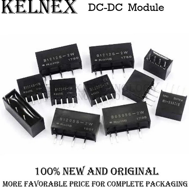 Isoliertes DC Leistungsmodul in Schwarz für B0505S B0503S B0509S B0512S B0303S B0305S B1205S B1212S B2405S B2412S B2415S B2424S 1W 1WR3 2W - Bild 1