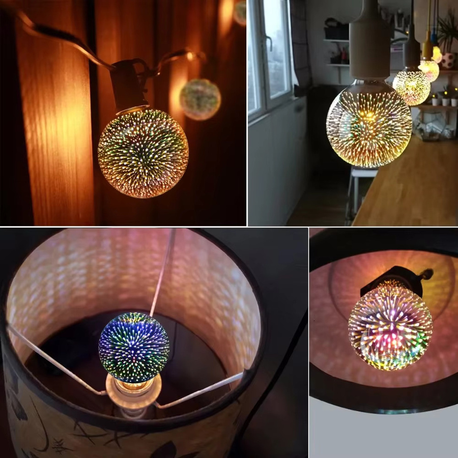 Guillermo 3D LED Tischlampe mit buntem Feuerwerkseffekt in Multicolor - Bild 3