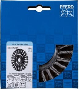 PFERD TOOLS COMBITWIST Rundbürste gezopft für Winkelschleifer aus Edelstahl-Draht, Farbe Silber, Durchmesser: 125 mm, Bohrung: 22,2 mm - Bild 2
