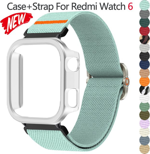 CAOWTAN Uhrenarmband für Redmi Watch 6, Nylon, Turquoise, Unisex - Bild 1
