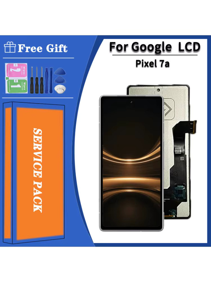 TFT LCD Display mit Touchscreen Digitizer Montage für Google Pixel 7a in Schwarz - Bild 5