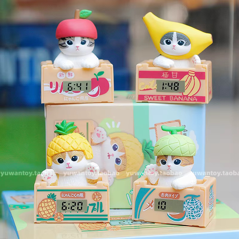 Mofusand Shark Cat Fruit Series Blind Box, Mini Actionfigur - Bild 2