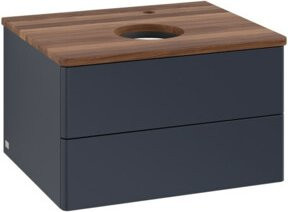 V&B Waschtischunterschrank Antao ohne Frontstruktur, Farbe: Weiß lackiert, B/T/H: 60 x 36 x 50 cm - Bild 1