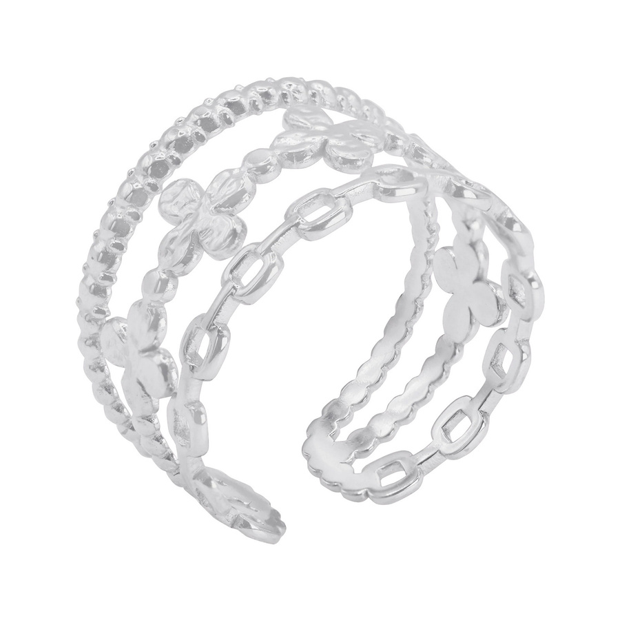 Rabir Damenring, 925 Silber, Zirkonia - Bild 1