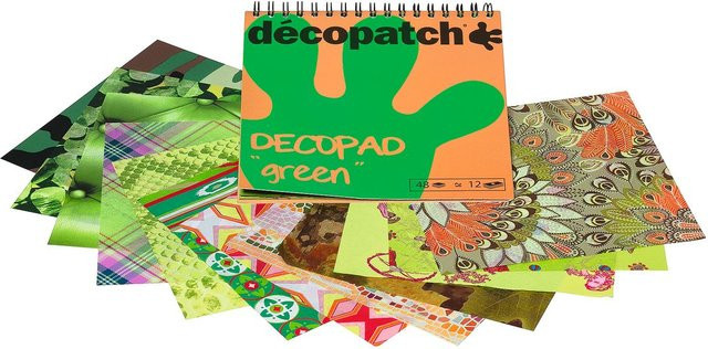 Décopatch Papierblock Decopad Green in verschiedenen Grüntönen - Bild 1