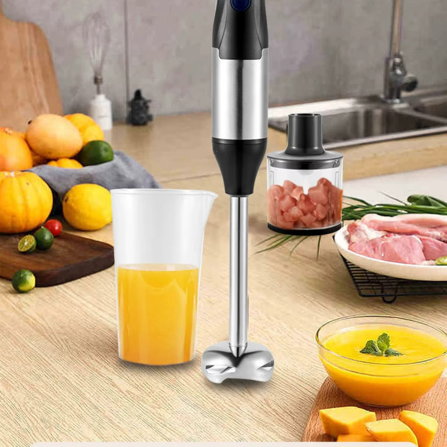 Romancom 4-in-1 Stabmixer mit 1000W in Schwarz aus Edelstahl - Bild 4