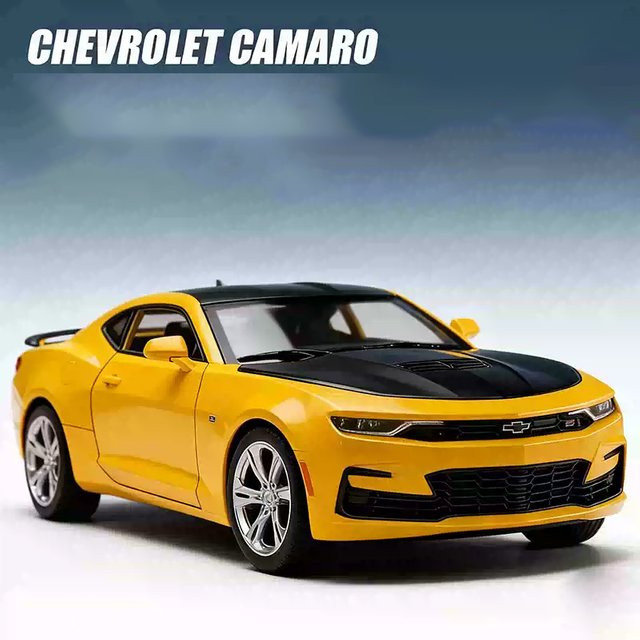 Maisto Transformers Chevrolet Camaro Limousine, 1:18, Metall, Gelb, Weiß - Bild 1