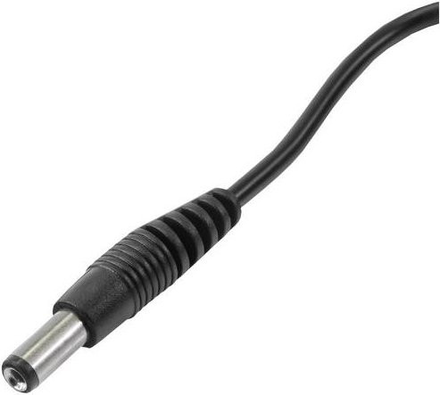 Akyga USB-Ladekabel mit DC-Stecker 5,5mm, Schwarz, AK-DC-01, Länge: 0,80 m - Bild 1