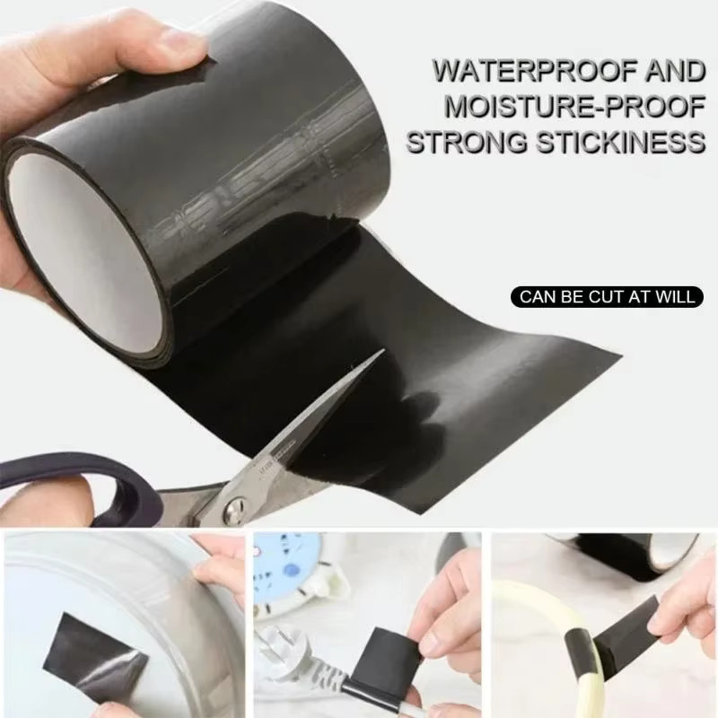 Wasserdichtes Reparatur-Klebeband für Outdoor und Garten zur Leckage-Abdichtung von Schläuchen und Rohren in Weiß oder Schwarz - Bild 2
