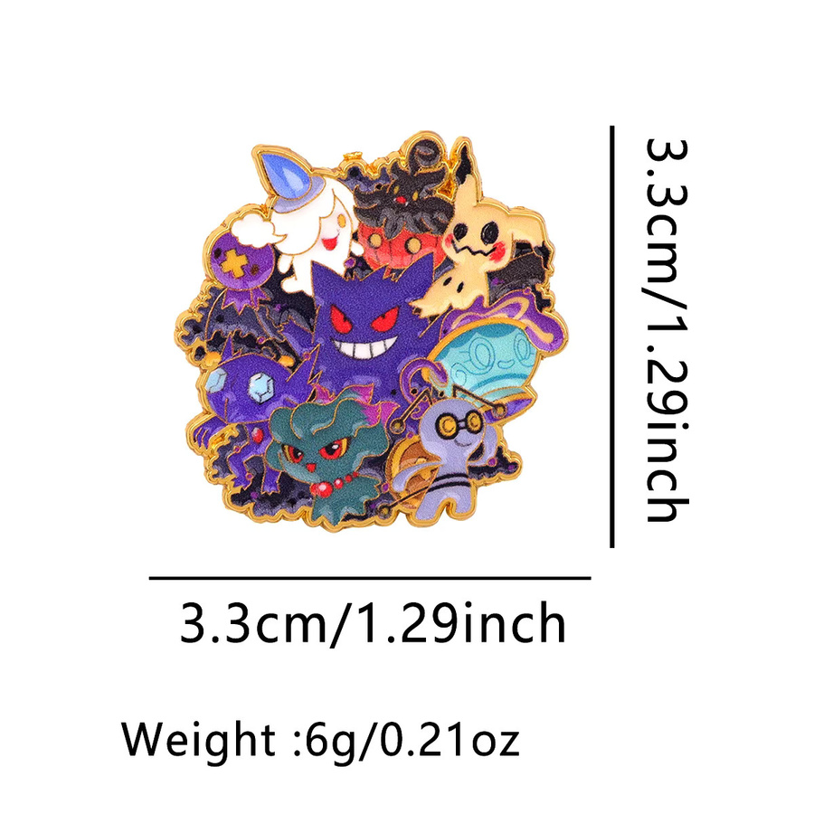 Potdemiel Anstecknadeln, Japanische Anime Spiel Monster, Unisex - Bild 2