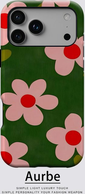 Aurbe Matte 2-in-1 MagSafe Hülle Bloom Bud Case für iPhone 17 16 15 14 Plus Pro Max Stoßfeste Hartschale in Multicolour - Bild 1