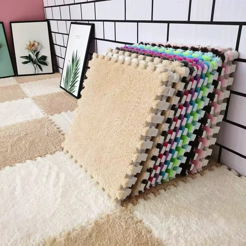 Baby Spielmatte aus Schaumstoff als Puzzle-Bodenmatte für Kinder, Blau, B/T: 30 x 30 cm - Bild 2