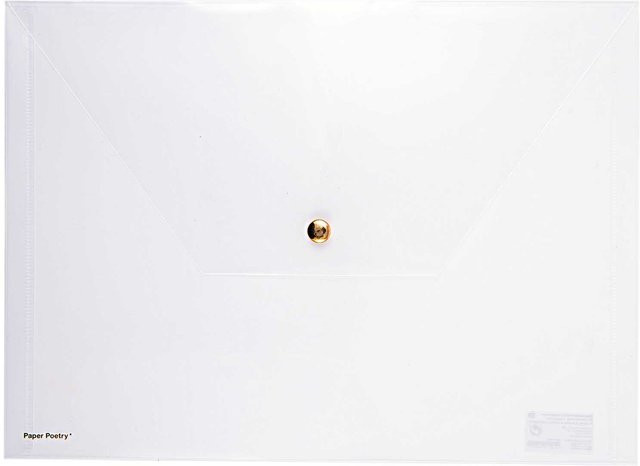 Rico Design Paper Poetry Dokumententasche A4 Transparent aus Polypropylen - Bild 1