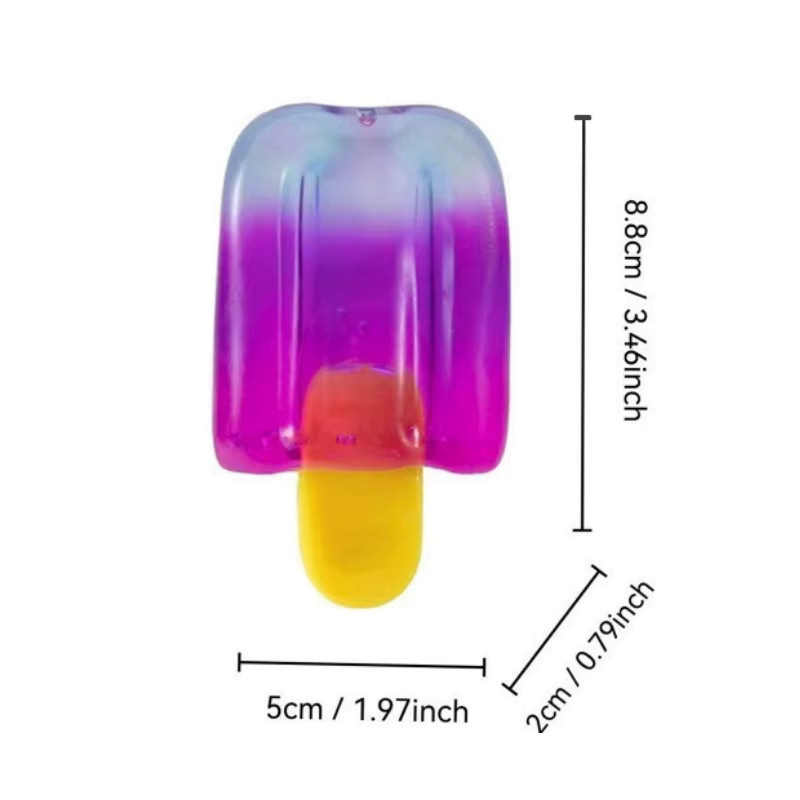 Meade Fidget Squishy Eis am Stiel, Quetschspielzeug, multicolour - Bild 2