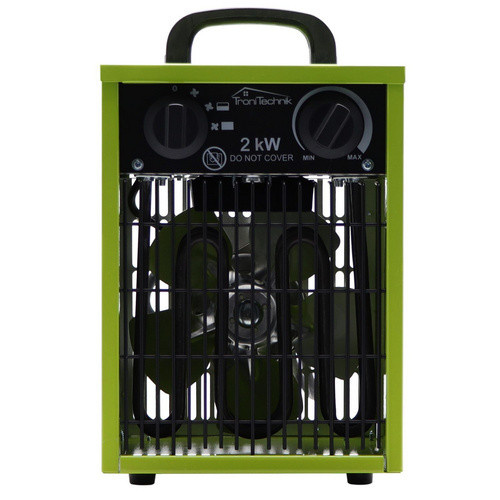 Tronitechnik Heizlüfter TT-EIH-152 mit 2000 Watt, Farbe Grün, Metall, stufenloses Thermostat und Überhitzungsschutz - Bild 3