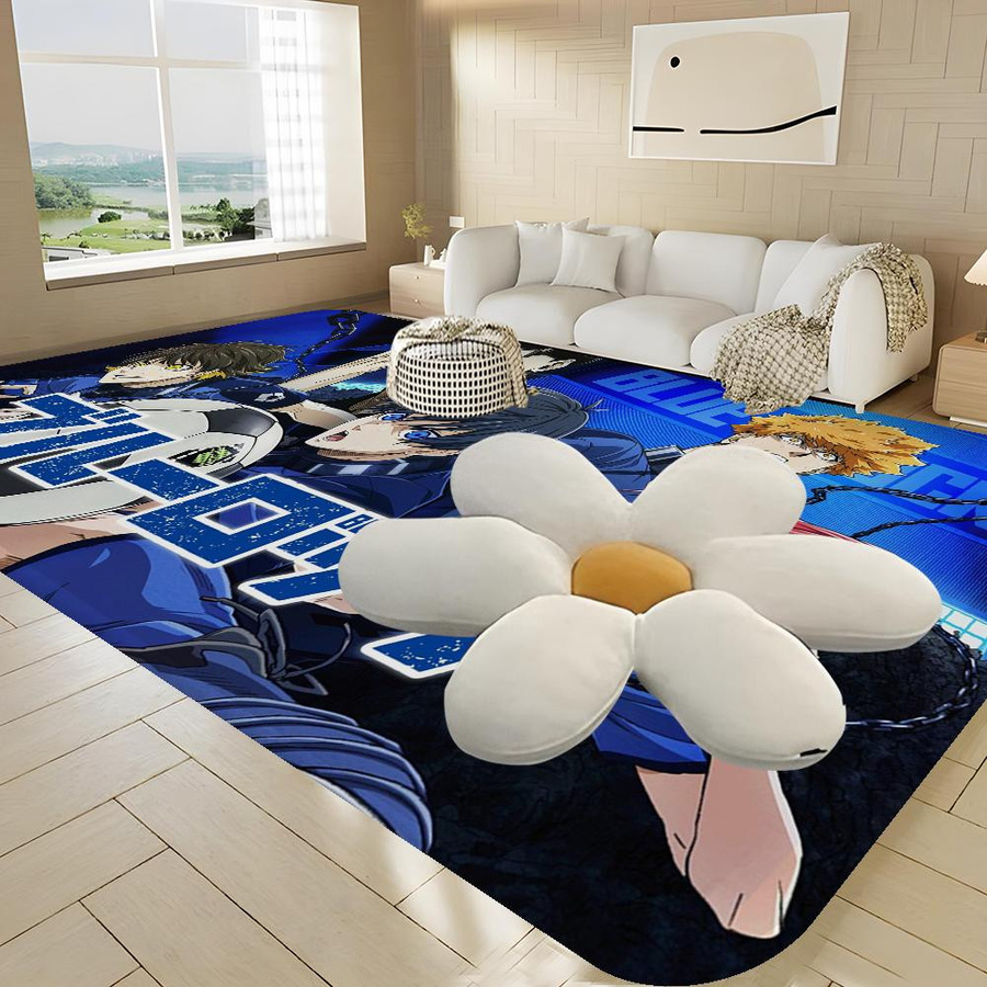 Karpetti Teppich Blau Geflochten B/T: 80 x 160 cm - Bild 3