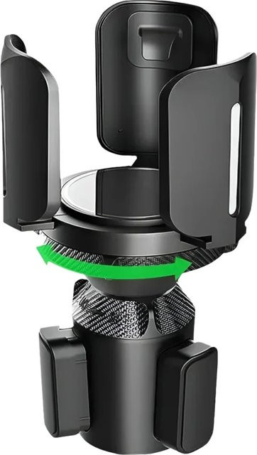 HOMEFISH Universeller Getränkehalter-Erweiterer für Auto-Organizer in Schwarz, kompatibel mit einem Durchmesser von 6,5 cm bis 14 cm - Bild 1