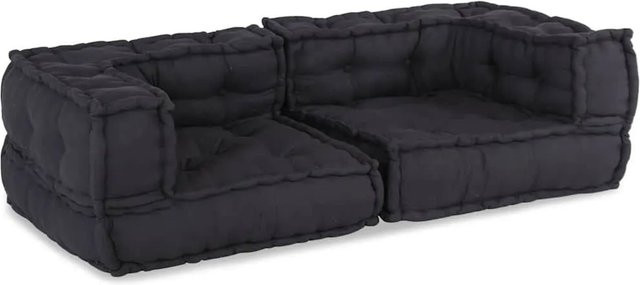 vidaXL 2-Sitzer-Modulsofa Anthrazit mit Stoffbezug B/T/H: 140 x 70 x 36 cm - Bild 1