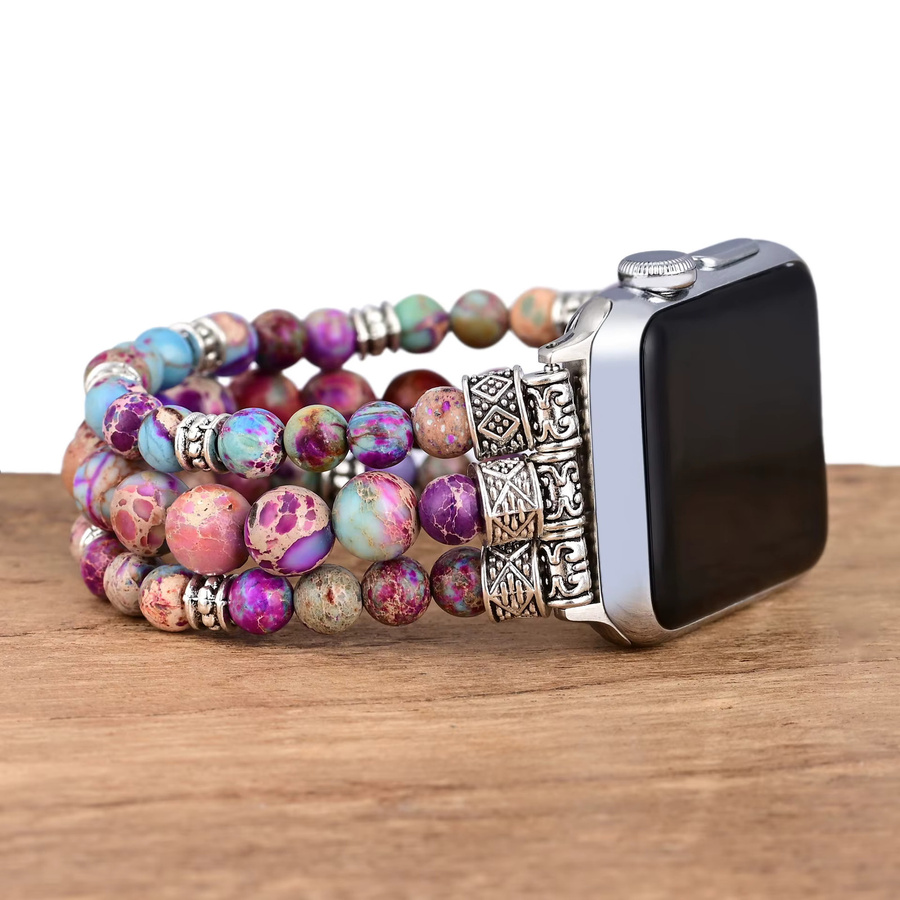 Jansin Armband für Apple Watch, Perlen, Damen, bunt - Bild 3