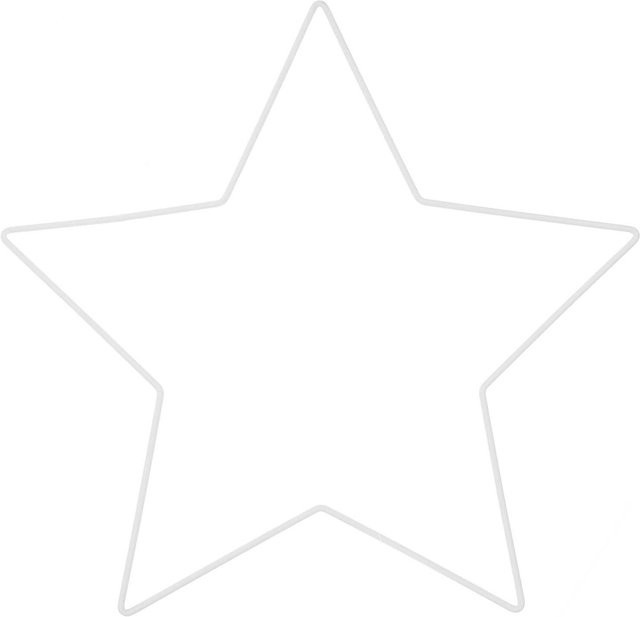 Rico Design Metallring Stern in Offwhite matt, Durchmesser: 30 cm - Bild 1