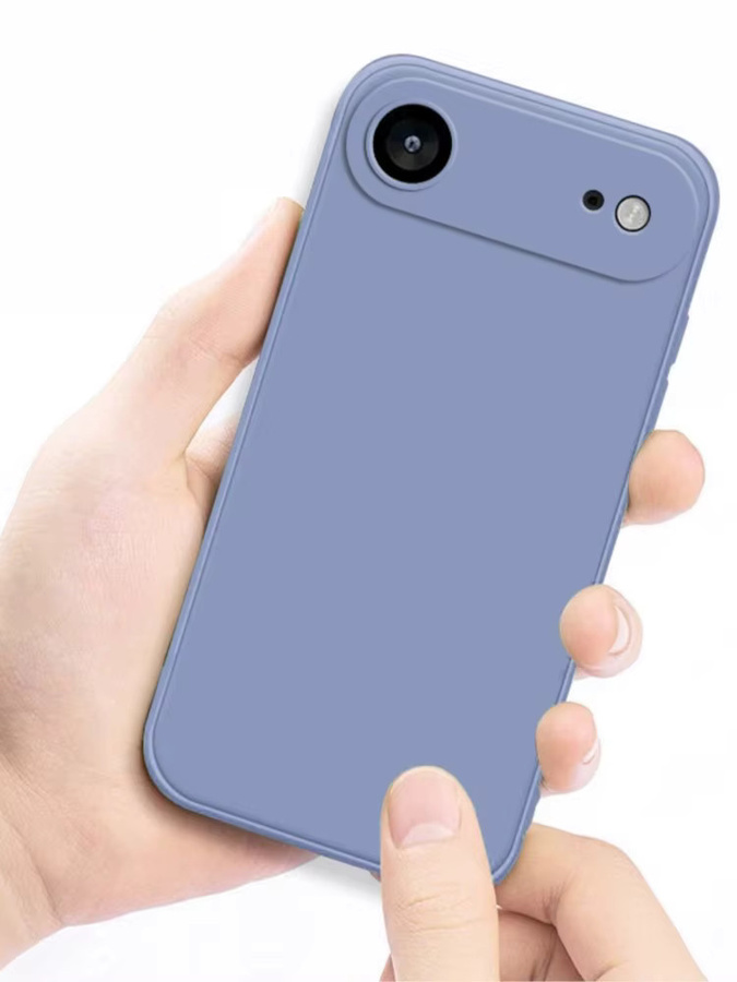 Stoßfeste Silikon-Schutzhülle für Apple iPhone 17 Air in Schwarz und Blau - Bild 2