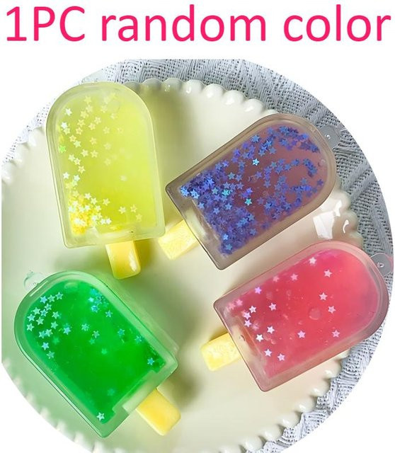 BC Pet Supplies Glitzer Stern Eis am Stiel Squishy, Weiches Spielzeug - Bild 1