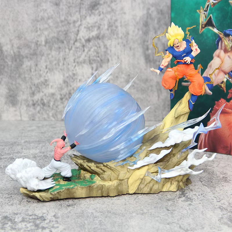 Bandai Dragon Ball Z Buu vs Goku Super Saiyajin Genki Bombe, Action Figur, 21 cm - Bild 2