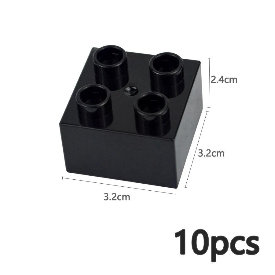 10-teiliges Set Bunte Bausteine 2x2 Punkt Große Größe für Kinder 3-6J - Bild 2