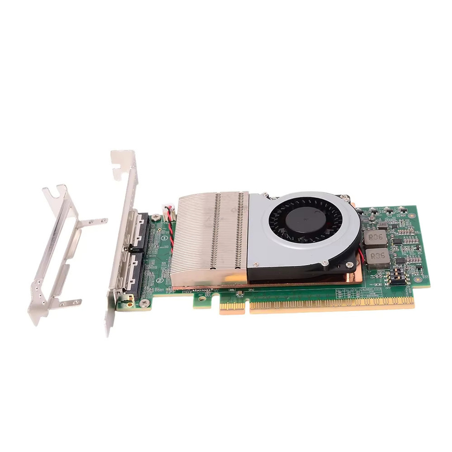 ADT-Link PCIe 5.0 Retimer-Karte mit MCIO für Grafikkarte und SSD zur Erweiterung von GPU und Festplatten - Bild 2