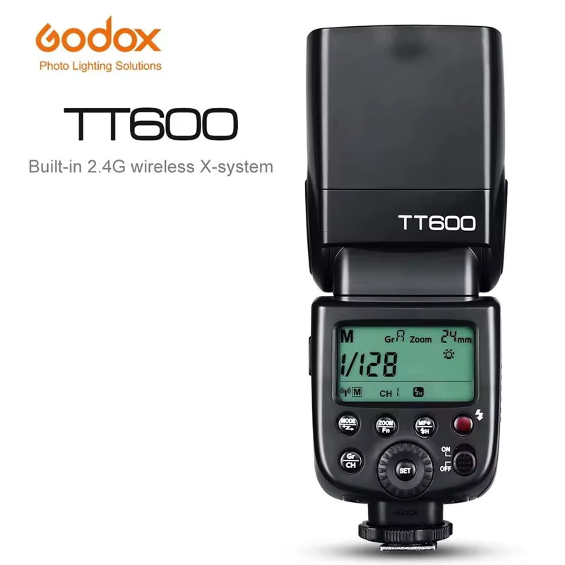 Godox TT600 Kamera-Blitzgerät mit 2,4G Wireless X-System in Schwarz für Canon, Nikon, Sony, Pentax, Olympus, Fuji und Lumix - Bild 6