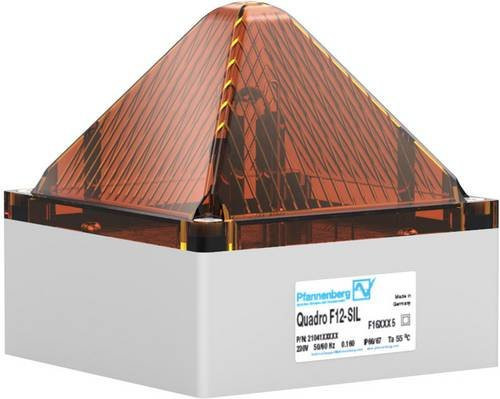 Pfannenberg Blitzleuchte QUADRO F12-SIL24DCAM in Orange aus Kunststoff - Bild 1