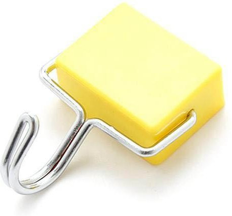 Magnetisches Aufbewahrungsregal mit Haken von CosyHome in Gelb - Bild 1