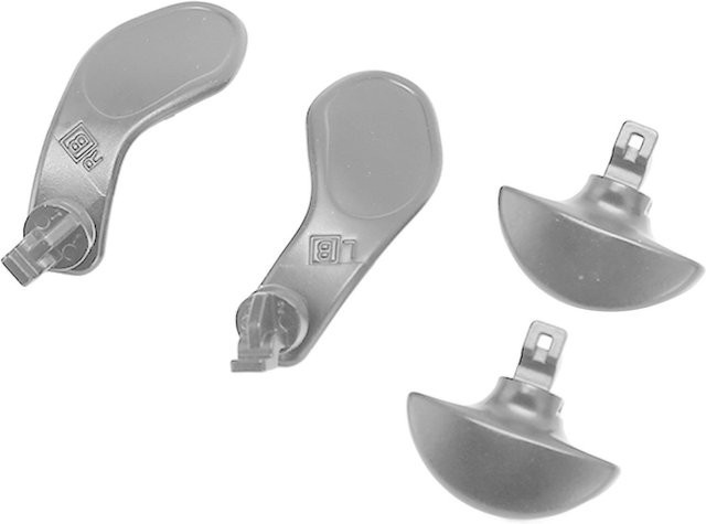 DIYelecs 4er-Set Professionelle Ersatz-Metall-Back-Paddles für PS5 Edge Controller in Silber - Bild 1