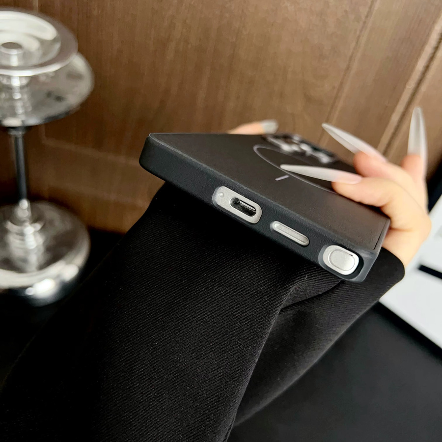 JOYCAPA MagSafe Magnetische Stoßfeste Handyhülle mit Leder Muster für Samsung Galaxy S25, S24 Plus und S24 Ultra in Weiß - Bild 3
