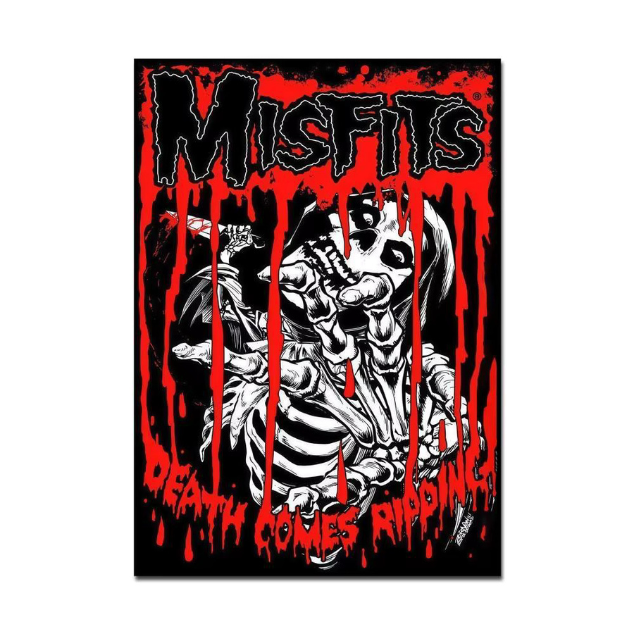 Misfits Horror Punk Rock Wandaufkleber Retro Motiv in Mehrfarbig als selbstklebender Wanddekor für Wohnzimmer und Bar - Bild 7