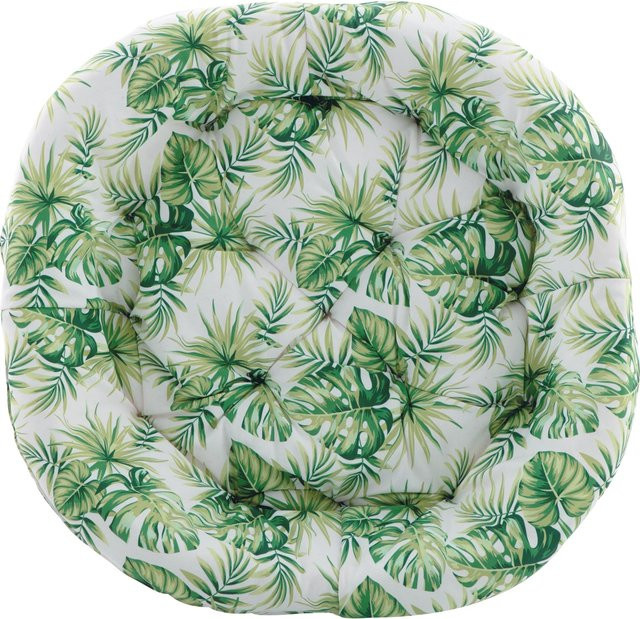 Ersatz-Stuhlkissen Tropical für Lindale Lounge-Sessel Wicker, Oval, Grün-Weiß, aus Polyester - Bild 1