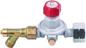GCE Propanregler Kombi Anschluss ohne Manometer in Silber, 0,5-4 bar - Bild 1