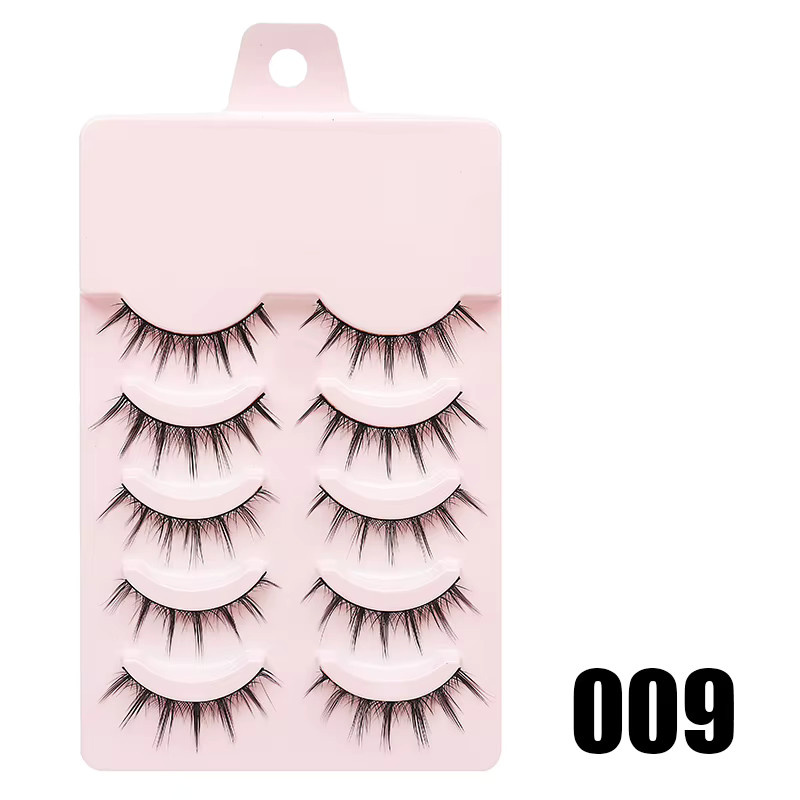 DINGSEN Künstliche Wimpern Anime-Stil, 5 Paar, Transparentes Band - Bild 3