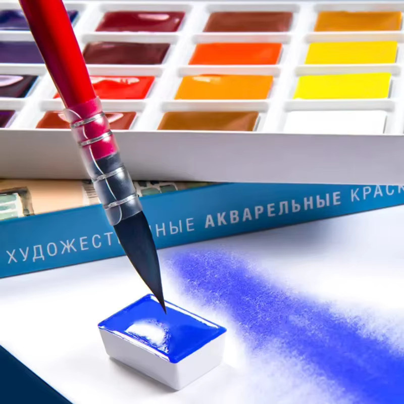 Conem Sonnet Aquarellfarben Russland Weiße Nächte Set in Mehrfarbig mit 24 Farben für Künstler und Studenten - Bild 4