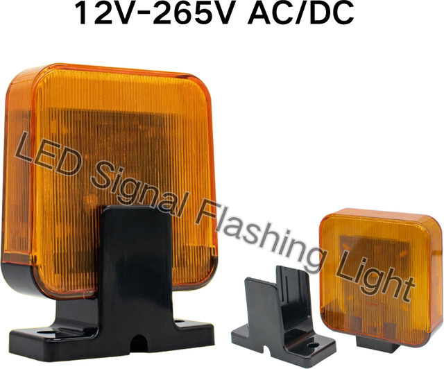 Scimagic-RC LED Signal Alarm Licht Blinklicht in Orange für Tor und Sicherheit (12V-256V/220V) - Bild 1